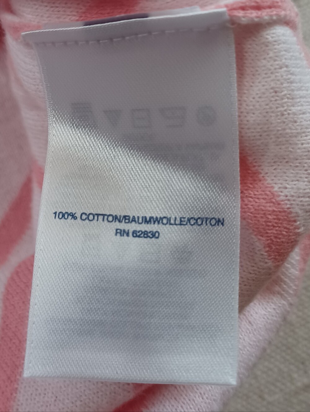Lands' End Pink Short-Sleeve Striped Polo Sweater Women's Size Small - Picture 3 of 7
